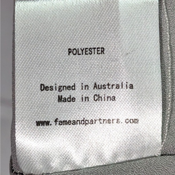 Fame & Partners The Zyra Cutout Waist Sleeveless Maxi Dress Gray Women's Size 2 - Picture 8 of 12